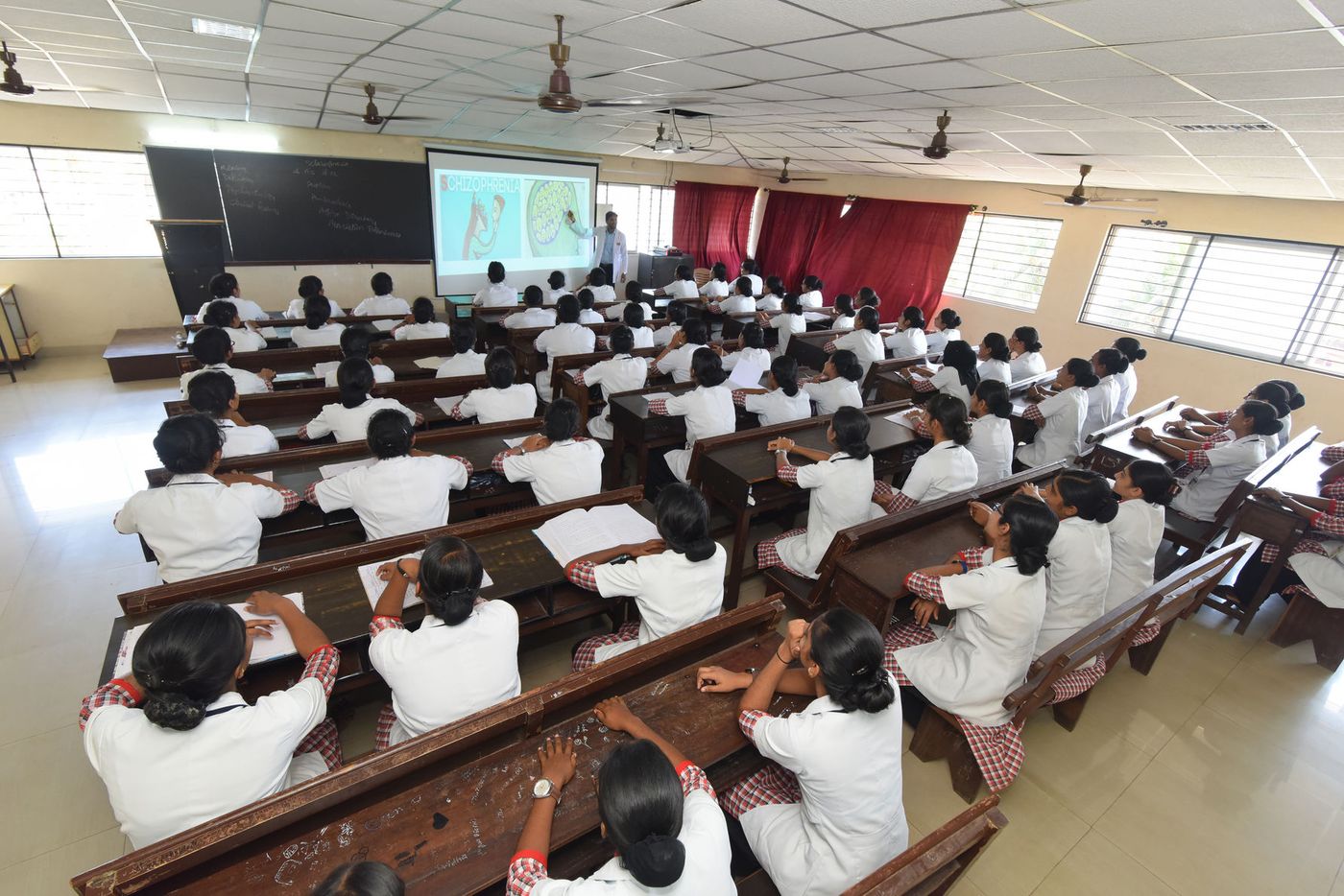 Classroom with LCD projection